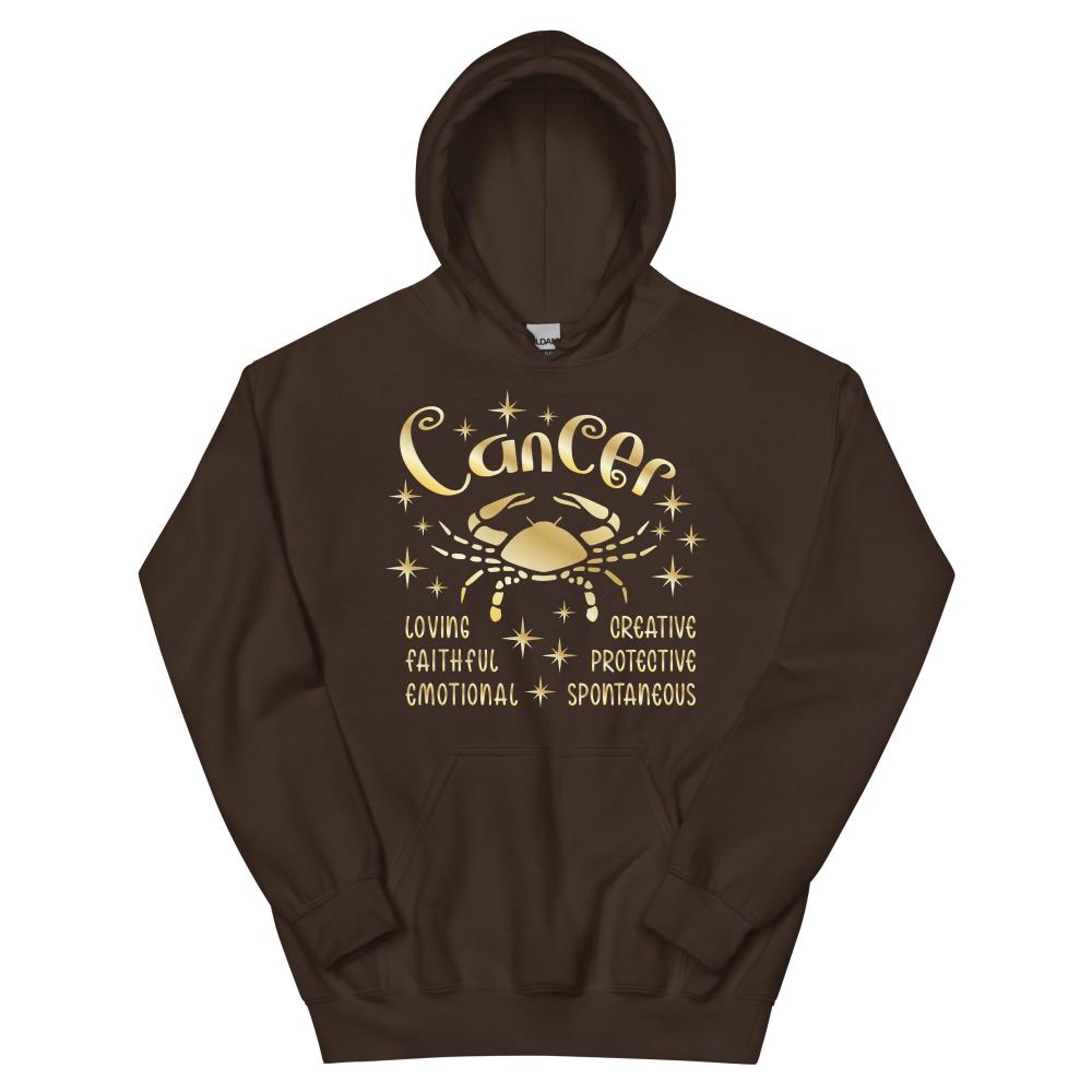Cancer Zodiac Positive Traits Hoodie - Dark Chocolate Color - https://ascensionemporium.net